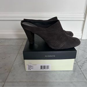 Liz Claiborne Crandell Suede Mules